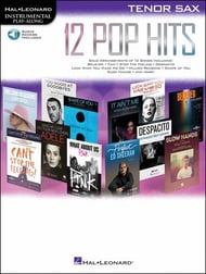 12 Pop Hits Tenor Sax Book with Online Audio Access cover